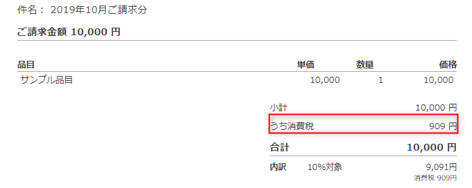 消費税の内税表示に対応しました マネーフォワード クラウド請求書サポート