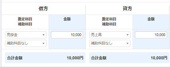 収入 売上が発生した場合の仕訳 確定申告